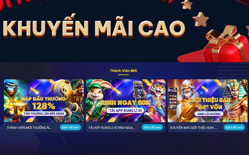 Khuyến mãi Vi68 giới thiệu thành viên mới