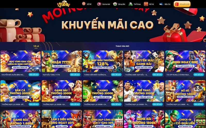 Khuyến mãi Vi68 – Tổng hợp ưu đãi độc quyền 2026