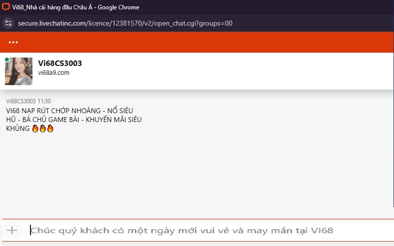 Liên hệ CSKH Vi68 ngay